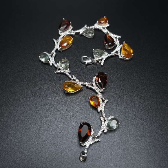 Vintage Nataliya V Collister multi crystal bracelet. NVC - Picture 7 of 10